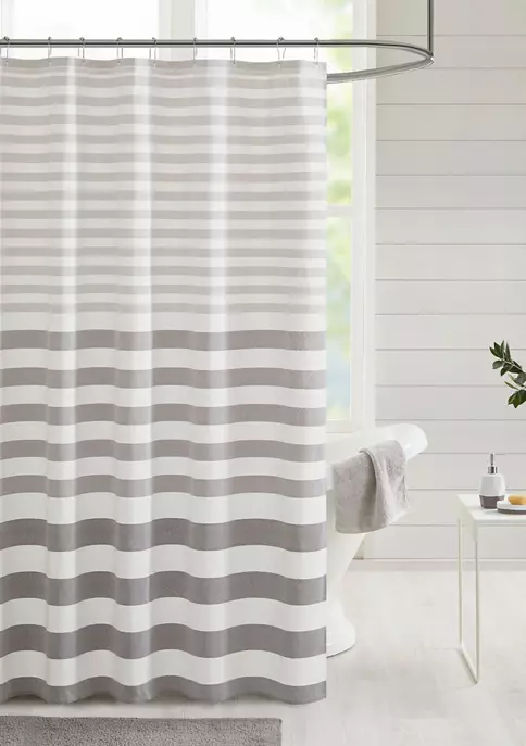 Brand new 🥰 Madison Park Aviana Stripe Blended Yarn Dyed Woven Shower Curtain 🥰 1 Brand new 🥰 Madison Park Aviana Stripe Blended Yarn Dyed Woven Shower Curtain 🥰