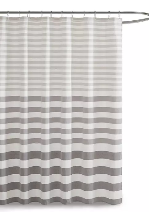 Brand new 🥰 Madison Park Aviana Stripe Blended Yarn Dyed Woven Shower Curtain 🥰 2 Brand new 🥰 Madison Park Aviana Stripe Blended Yarn Dyed Woven Shower Curtain 🥰 - Image 2