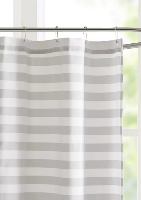 Brand new 🥰 Madison Park Aviana Stripe Blended Yarn Dyed Woven Shower Curtain 🥰 4 Brand new 🥰 Madison Park Aviana Stripe Blended Yarn Dyed Woven Shower Curtain 🥰 - Image 4