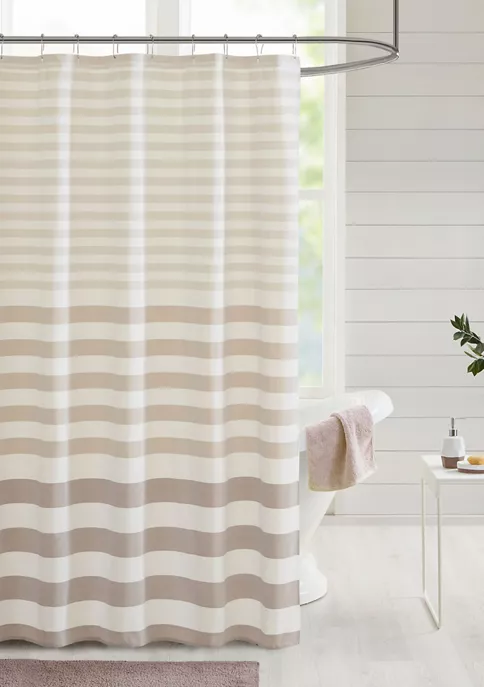Brand new 🥰 Madison Park Aviana Stripe Blended Yarn Dyed Woven Shower Curtain 🥰 6 Brand new 🥰 Madison Park Aviana Stripe Blended Yarn Dyed Woven Shower Curtain 🥰 - Image 6