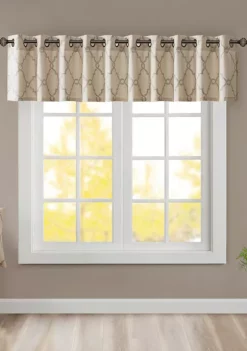 Best reviews of ✔️ Madison Park Saratoga Fretwork Print Grommet Top Window Valance 😉