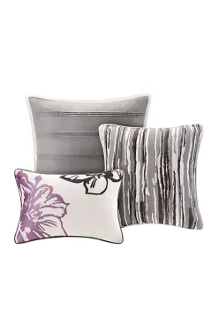 Best Sale 😉 Madison Park Serena 7-Piece Grey Comforter Set ❤️ -Madison Park Shop Belk 2392