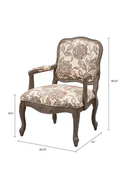 Deals 🧨 Madison Park Monroe Camel Back Exposed Wood Chair 💯 -Madison Park Shop Belk 2416