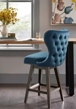 Top 10 🤩 Madison Park Hancock High Wingback Button Tufted Upholstered 27 Inch Swivel Counter Stool with Nailhead Accent 🔔 14 Top 10 🤩 Madison Park Hancock High Wingback Button Tufted Upholstered 27 Inch Swivel Counter Stool with Nailhead Accent 🔔 -Madison Park Shop Belk 2482