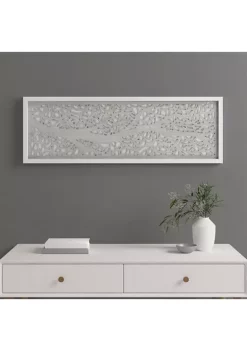 Budget ❤️ Madison Park Laurel Branches Carved Wood Panel Wall Decor 🛒