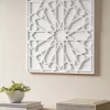 Hot Sale 🔥 Madison Park Boho Notion Square Carved Wall Panel ✨