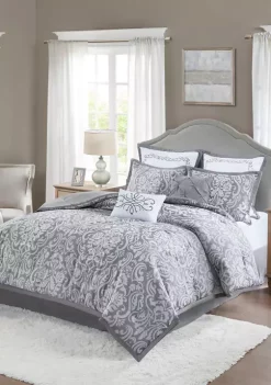 Top 10 🔥 Madison Park Flourish 8 Piece Jacquard Comforter Set 🥰