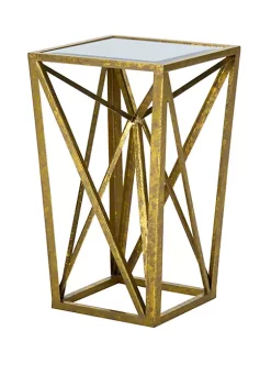 Outlet 🥰 Madison Park Zee Angular Mirror Accent Table 👏