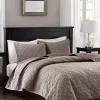 Outlet ⭐ Madison Park Harper Faux Velvet Reversible 3 Piece Coverlet Set ✔️