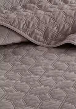 Outlet ⭐ Madison Park Harper Faux Velvet Reversible 3 Piece Coverlet Set ✔️ -Madison Park Shop Belk 2532