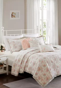 Buy ⌛ Madison Park Serendipity Cotton Percale Coverlet Set 🔥 -Madison Park Shop Belk 2568