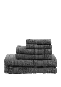 Deals 😀 Madison Park Essentials Adrien Super Soft Quick Dry 6 Piece Cotton Towel Set ✨ -Madison Park Shop Belk 257