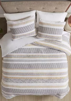 Coupon 😍 Madison Park Newton 3 Piece Cotton Printed Duvet Cover Set 😉