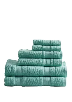 Deals 😀 Madison Park Essentials Adrien Super Soft Quick Dry 6 Piece Cotton Towel Set ✨ -Madison Park Shop Belk 258