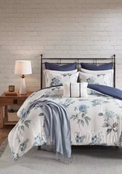 Best reviews of 🎁 Madison Park Zennia 7 Piece Printed Seersucker Comforter Set with Throw Blanket 🔥