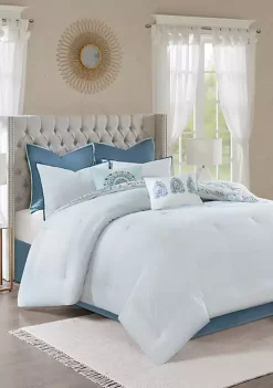 Coupon 🔥 Madison Park Isla Cotton Printed Reversible Comforter Set 😉 -Madison Park Shop Belk 2664