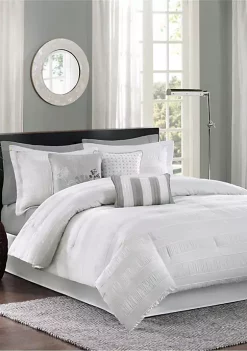 Hot Sale 😍 Madison Park Hampton Comforter Set - White 🔥 -Madison Park Shop Belk 2687