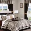 Best reviews of 🛒 Madison Park Essentials Michelle 24-Piece Complete Comforter Set - Black 😍