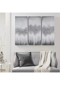 Cheapest 🛒 Madison Park Blue Luminous Painted Canvas Set of 3 🛒 -Madison Park Shop Belk 2697