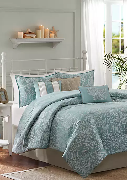 Wholesale 😀 Madison Park Carmel 7-Piece Comforter Set - Blue 😀 1 Wholesale 😀 Madison Park Carmel 7-Piece Comforter Set - Blue 😀