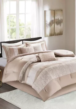 New ❤️ Madison Park Ava 7 Piece Chenille Jacquard Comforter Set 🛒 -Madison Park Shop Belk 2780