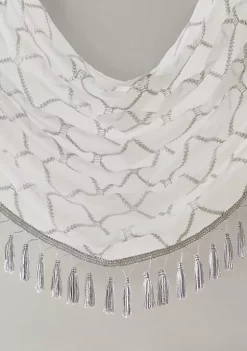 Top 10 🥰 Madison Park Irina Diamond Sheer Embroidered Waterfall Valance ⌛ -Madison Park Shop Belk 2801