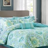 New 🎁 Madison Park Essentials Serenity Complete Comforter Set - Aqua ⌛