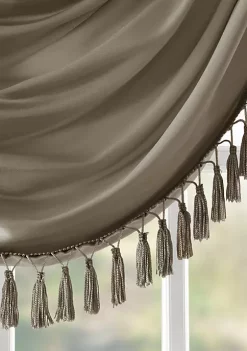 Cheap ⌛ Madison Park Elena Faux Silk Waterfall Embellished Valance 💯 -Madison Park Shop Belk 2867