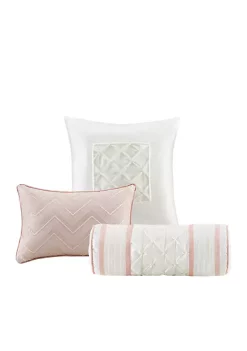 Hot Sale ⭐ Madison Park Laurel 7-Piece Comforter Set- Blush 🔥 -Madison Park Shop Belk 292