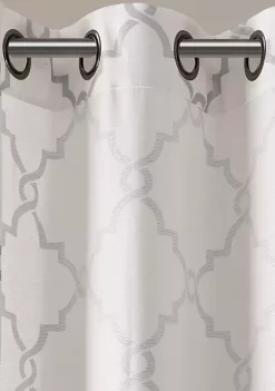 Best Pirce ⭐ Madison Park Saratoga Fretwork Print Patio Window Curtain 💯 -Madison Park Shop Belk 2944