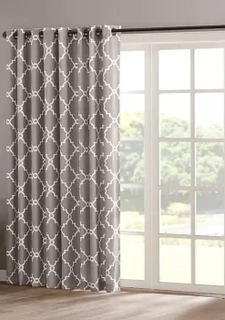 Best Pirce ⭐ Madison Park Saratoga Fretwork Print Patio Window Curtain 💯 -Madison Park Shop Belk 2946