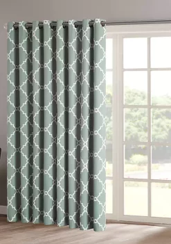 Best Pirce ⭐ Madison Park Saratoga Fretwork Print Patio Window Curtain 💯 -Madison Park Shop Belk 2949