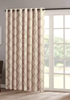 Best Pirce ⭐ Madison Park Saratoga Fretwork Print Patio Window Curtain 💯 -Madison Park Shop Belk 2951