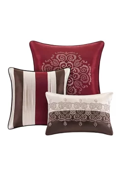 Flash Sale ⌛ Madison Park Donovan Jacquard Comforter Set Red ⌛ 10 Flash Sale ⌛ Madison Park Donovan Jacquard Comforter Set Red ⌛ -Madison Park Shop Belk 300