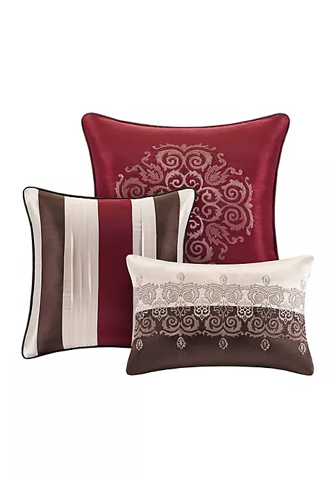 Flash Sale ⌛ Madison Park Donovan Jacquard Comforter Set Red ⌛ 5 Flash Sale ⌛ Madison Park Donovan Jacquard Comforter Set Red ⌛ - Image 5