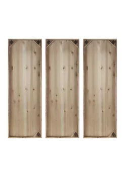 New 🎉 Madison Park Mandal Panel Printed Wood Wall Decor 3 Piece Set 🎉 -Madison Park Shop Belk 3061