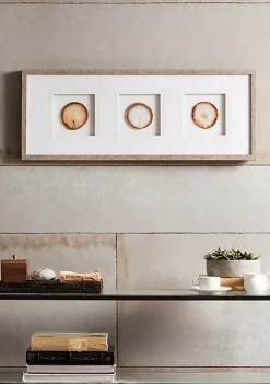 Wholesale 👏 Madison Park Natural Agate Trio Wall Art 😉 -Madison Park Shop Belk 3070