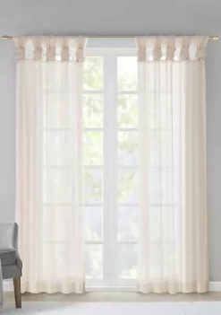Hot Sale 💯 Madison Park Ceres Twist Tab Voile Sheer Window Pair 💯 -Madison Park Shop Belk 3080