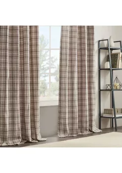 Hot Sale 💯 Madison Park Anaheim Plaid Rod Pocket and Back Tab Panel with Fleece Lining ⭐ -Madison Park Shop Belk 3124