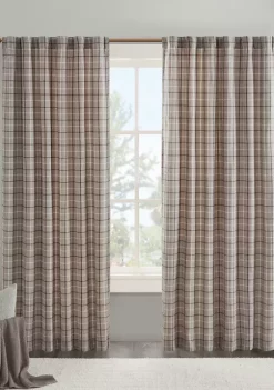 Hot Sale 💯 Madison Park Anaheim Plaid Rod Pocket and Back Tab Panel with Fleece Lining ⭐ -Madison Park Shop Belk 3125