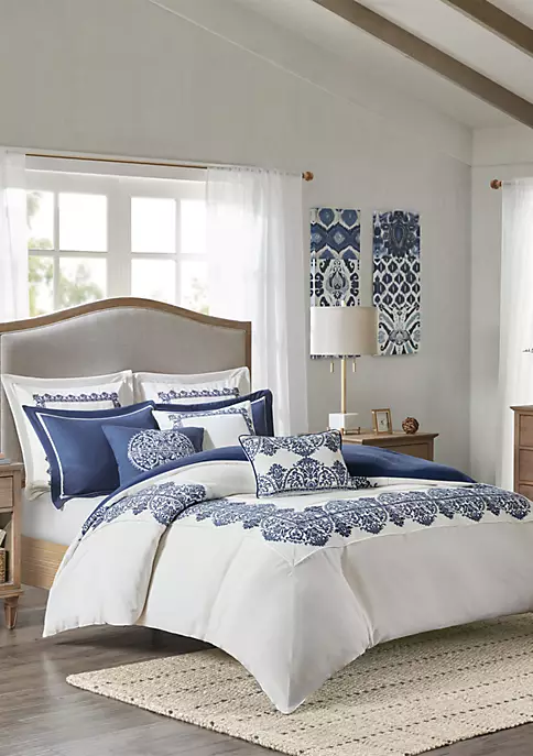 Top 10 ๐งจ Madison Park Signature Indigo Sky Faux Linen Oversized Comforter Set ๐ 1 Top 10 ๐งจ Madison Park Signature Indigo Sky Faux Linen Oversized Comforter Set ๐
