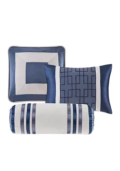 Wholesale 🔥 Madison Park Genevieve 7-Piece Comforter Set - Navy ❤️ -Madison Park Shop Belk 32