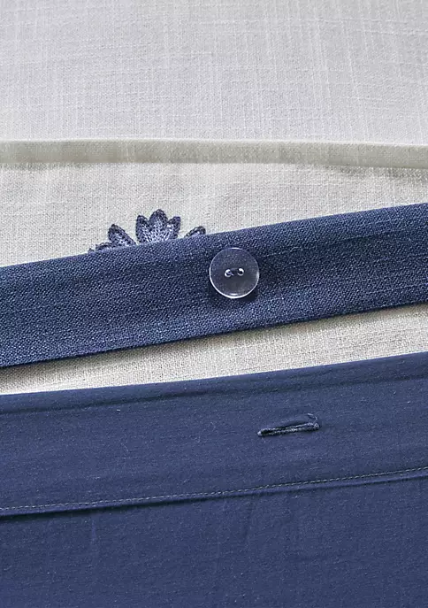 Top 10 ๐งจ Madison Park Signature Indigo Sky Faux Linen Oversized Comforter Set ๐ 4 Top 10 ๐งจ Madison Park Signature Indigo Sky Faux Linen Oversized Comforter Set ๐ - Image 4