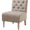 Best Pirce 😉 Madison Park Lola Tufted Armless Chair 🤩