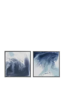 Best deal ⌛ Madison Park Blue Lagoon Gel 🧥 Coat Framed Canvas Set of 2 🎁 -Madison Park Shop Belk 3326