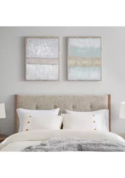 Cheapest 🛒 Madison Park Radiant Flatland 2 Piece Glitter Canvas Art Set Hand Embellished ⭐ -Madison Park Shop Belk 3358