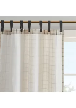 Cheapest 👏 Madison Park Anaheim Plaid Faux Leather Tab Top Panel with Fleece Lining ⭐ -Madison Park Shop Belk 3367