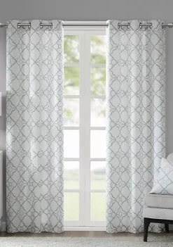 Deals 🧨 Madison Park Hayes Cotton Duck Printed Grommet Window Curtain Set of 2 ❤️