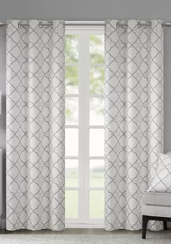 Deals 🧨 Madison Park Hayes Cotton Duck Printed Grommet Window Curtain Set of 2 ❤️ -Madison Park Shop Belk 3386
