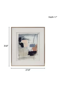 Budget 👏 Madison Park Abstract Reveal Abstract Double Matted Framed Glass Wall Art 😍 -Madison Park Shop Belk 3441